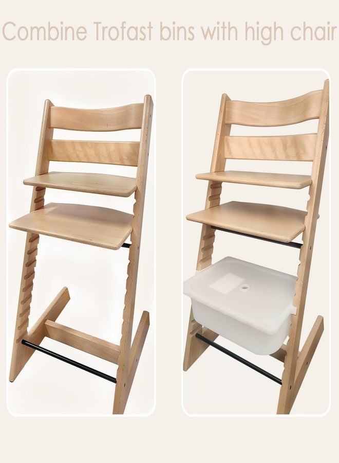 MITCHENIFY Trofast Adapters Compatible with Stokke Tripp Trapp High Chair and Trofast Plastic & Mesh Storage Bins, Accessories for Stokke Tripp Trapp High Chair, 2 Packs - Image 2